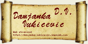 Damjanka Vukičević vizit kartica